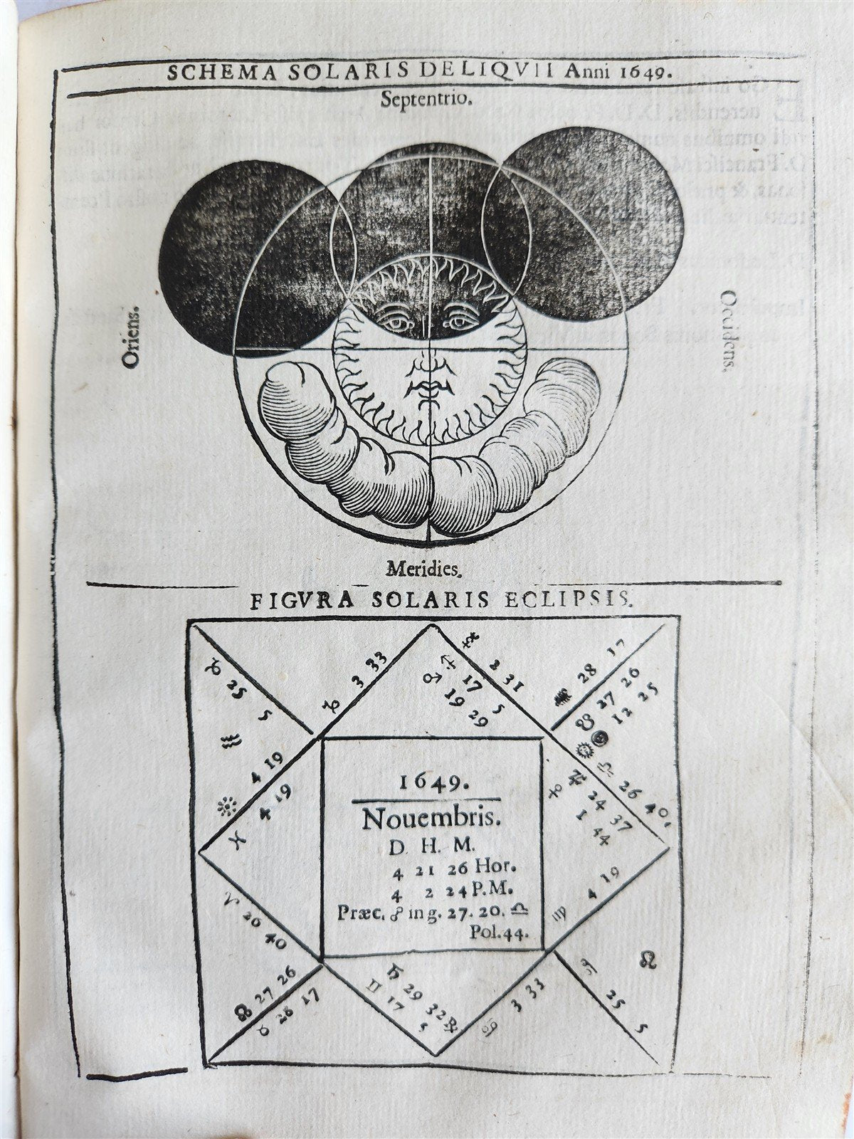 1640 Ephemerides Motuum Coelestium ANTIQUE astronomy astrology F.Montebruni