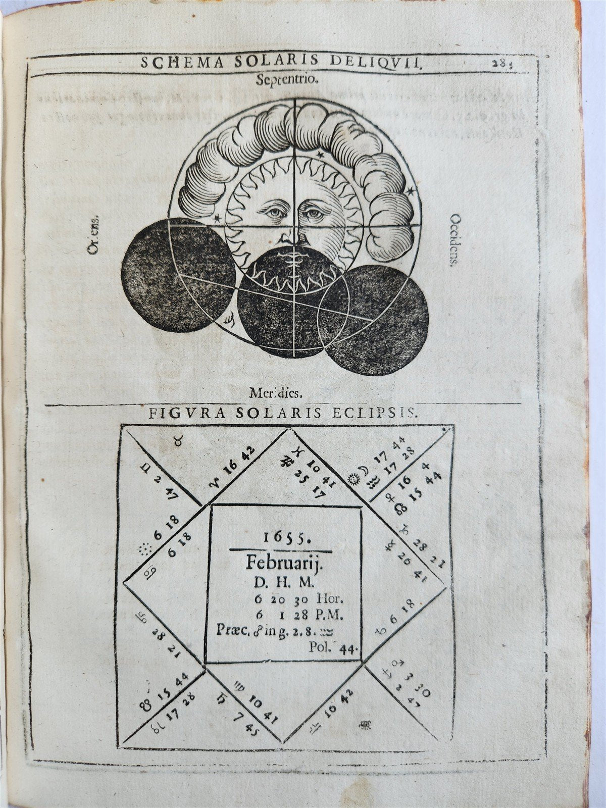 1640 Ephemerides Motuum Coelestium ANTIQUE astronomy astrology F.Montebruni