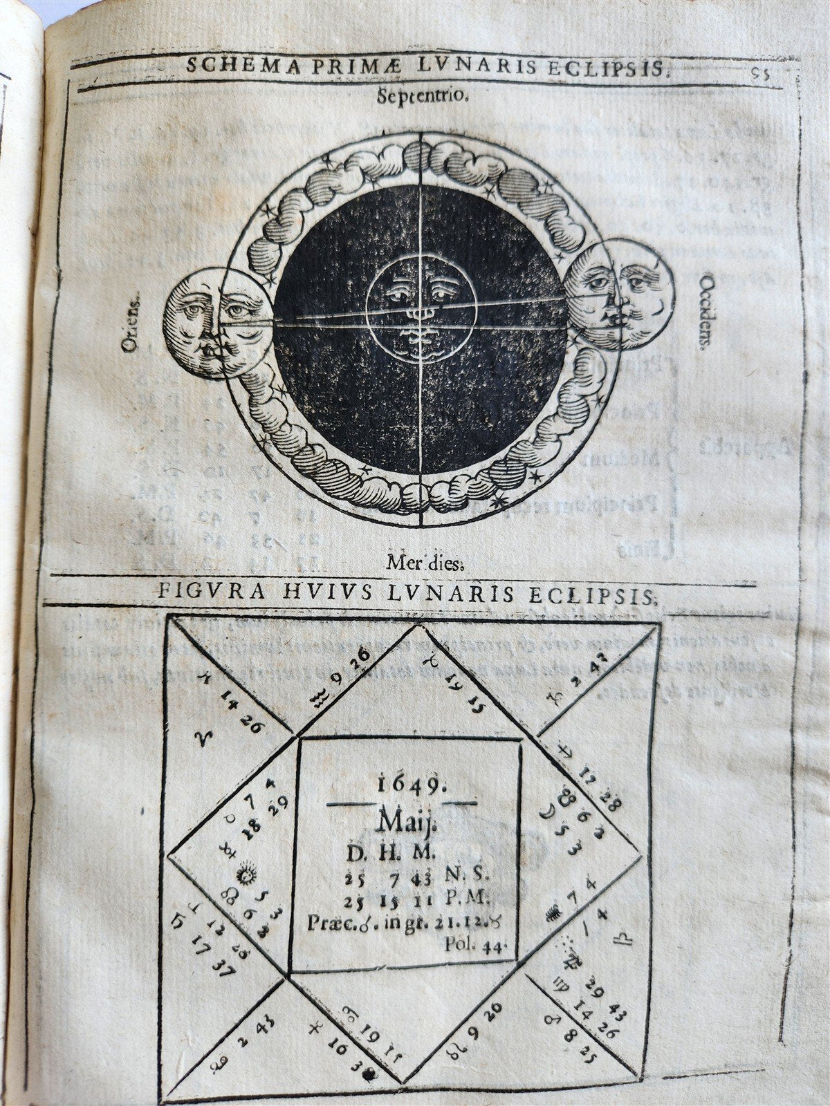 1640 Ephemerides Motuum Coelestium ANTIQUE astronomy astrology F.Montebruni