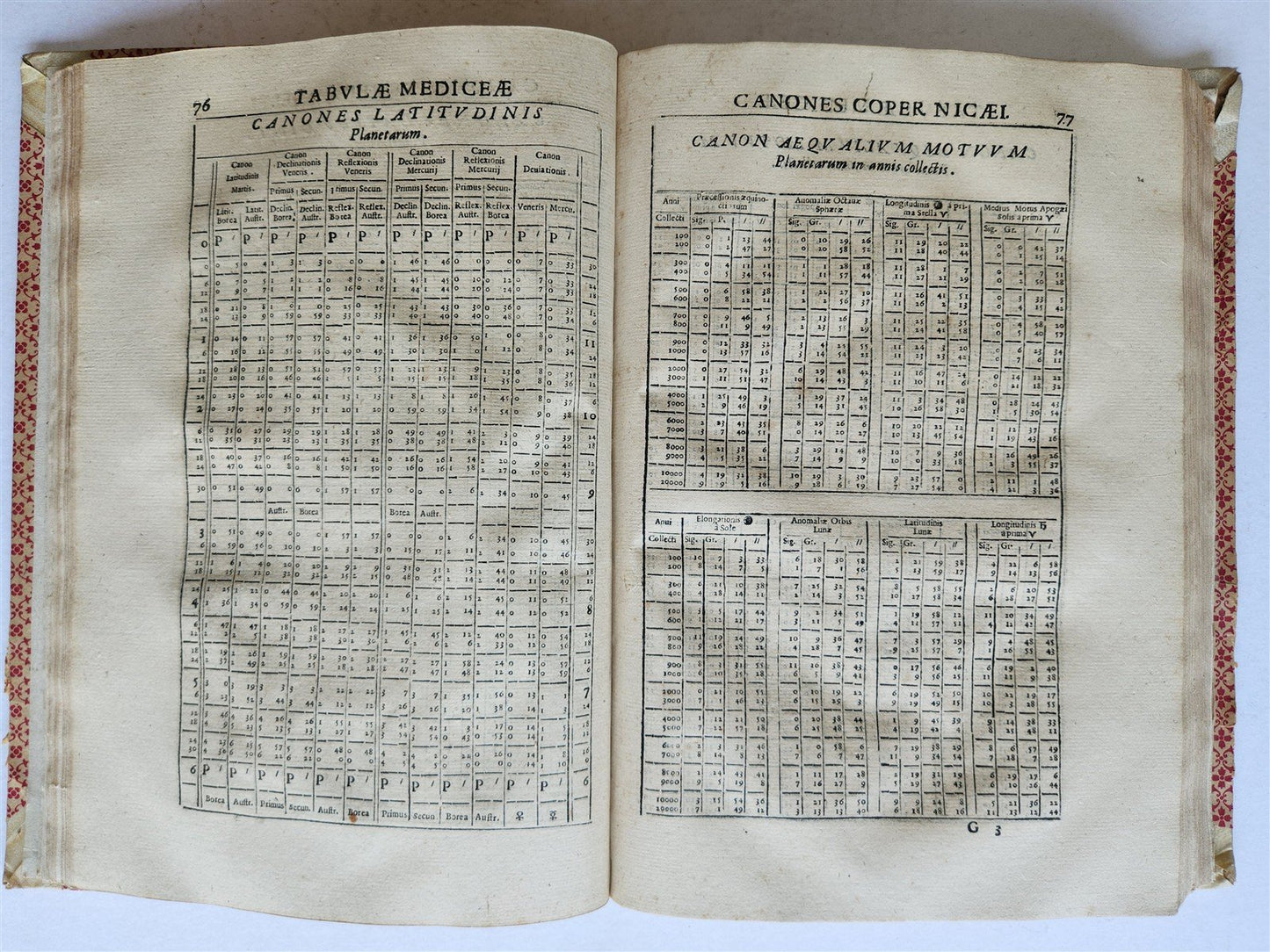 1647 Tabulae Motuum Caelestium Universalis V.Renieri ANTIQUE astronomy astrology