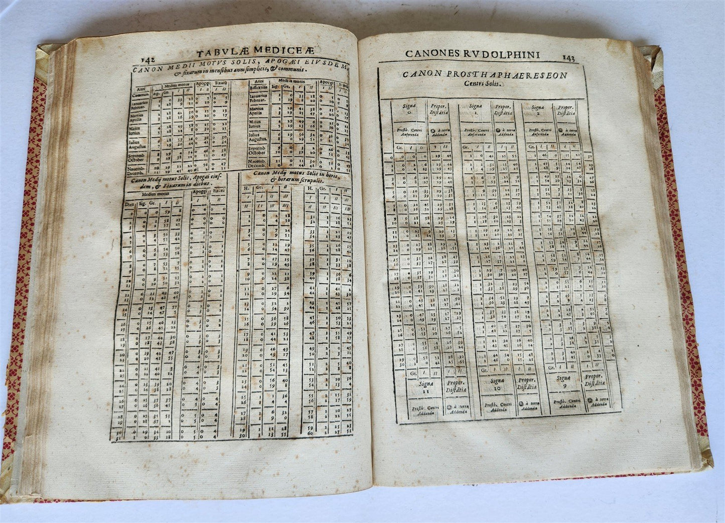 1647 Tabulae Motuum Caelestium Universalis V.Renieri ANTIQUE astronomy astrology