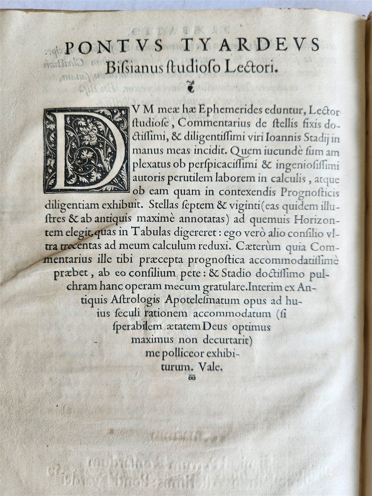 1562 Ephemerides Octavae Sphaerae ANTIQUE astronomy astrology by Pontus de Tyard