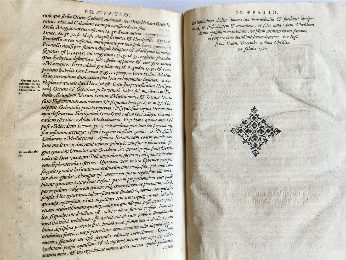 1562 Ephemerides Octavae Sphaerae ANTIQUE astronomy astrology by Pontus de Tyard