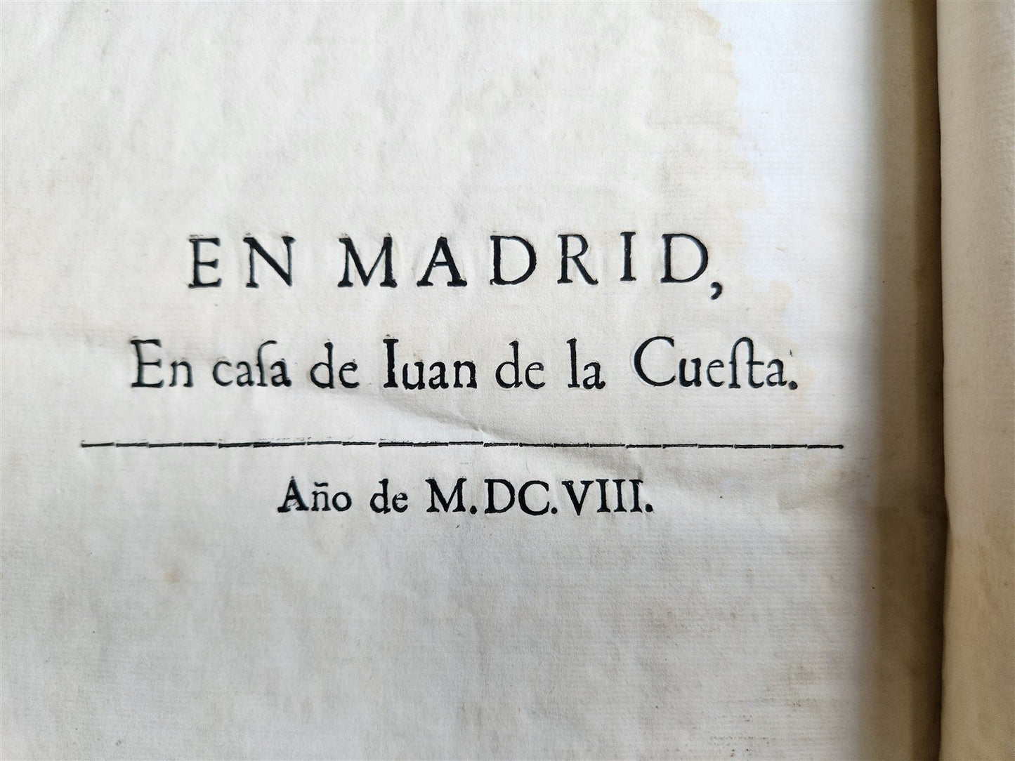 1608 Ephemerides in SPANISH Francisco de Arguello ANTIQUE astronomy astrology