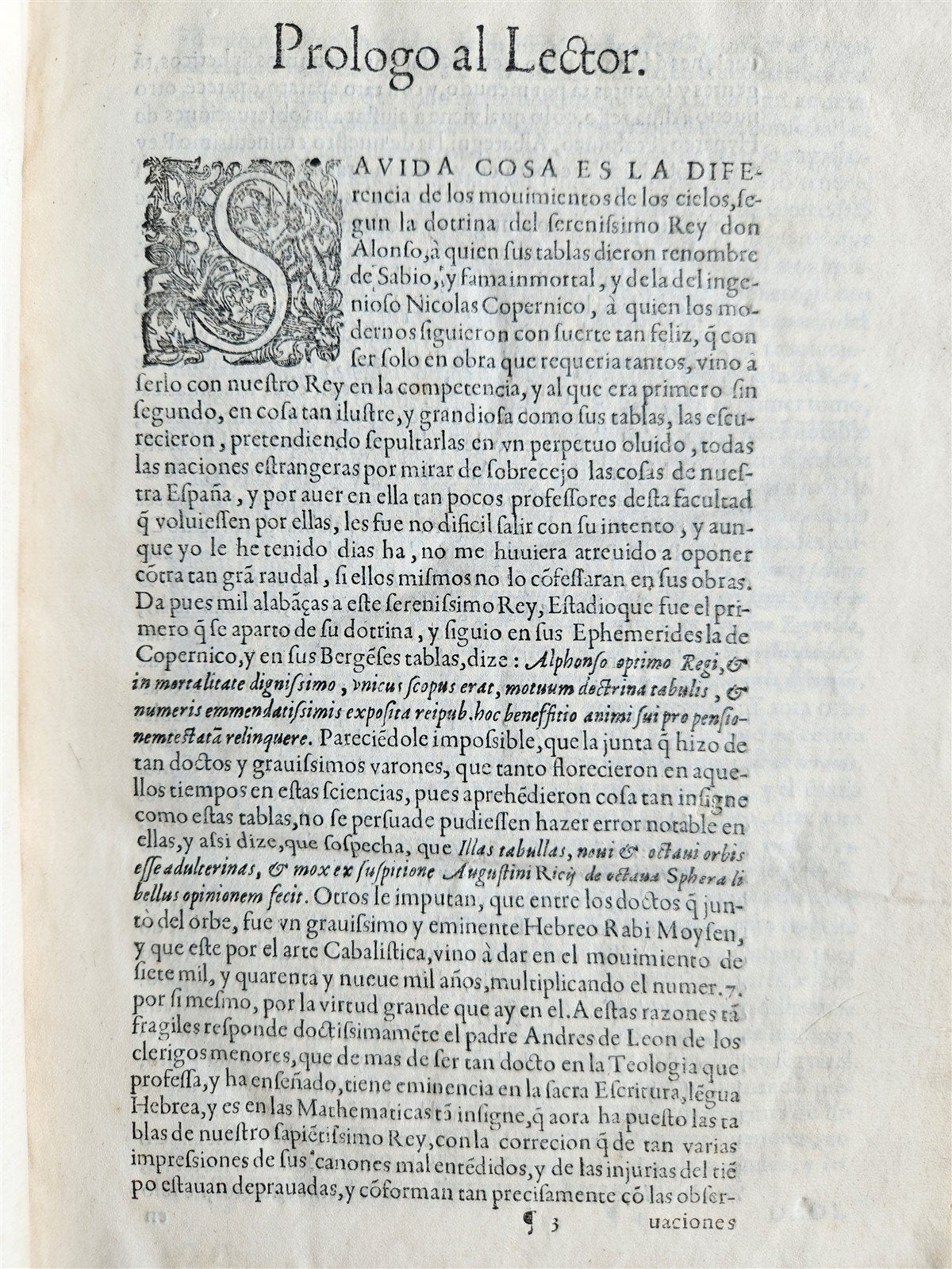 1608 Ephemerides in SPANISH Francisco de Arguello ANTIQUE astronomy astrology