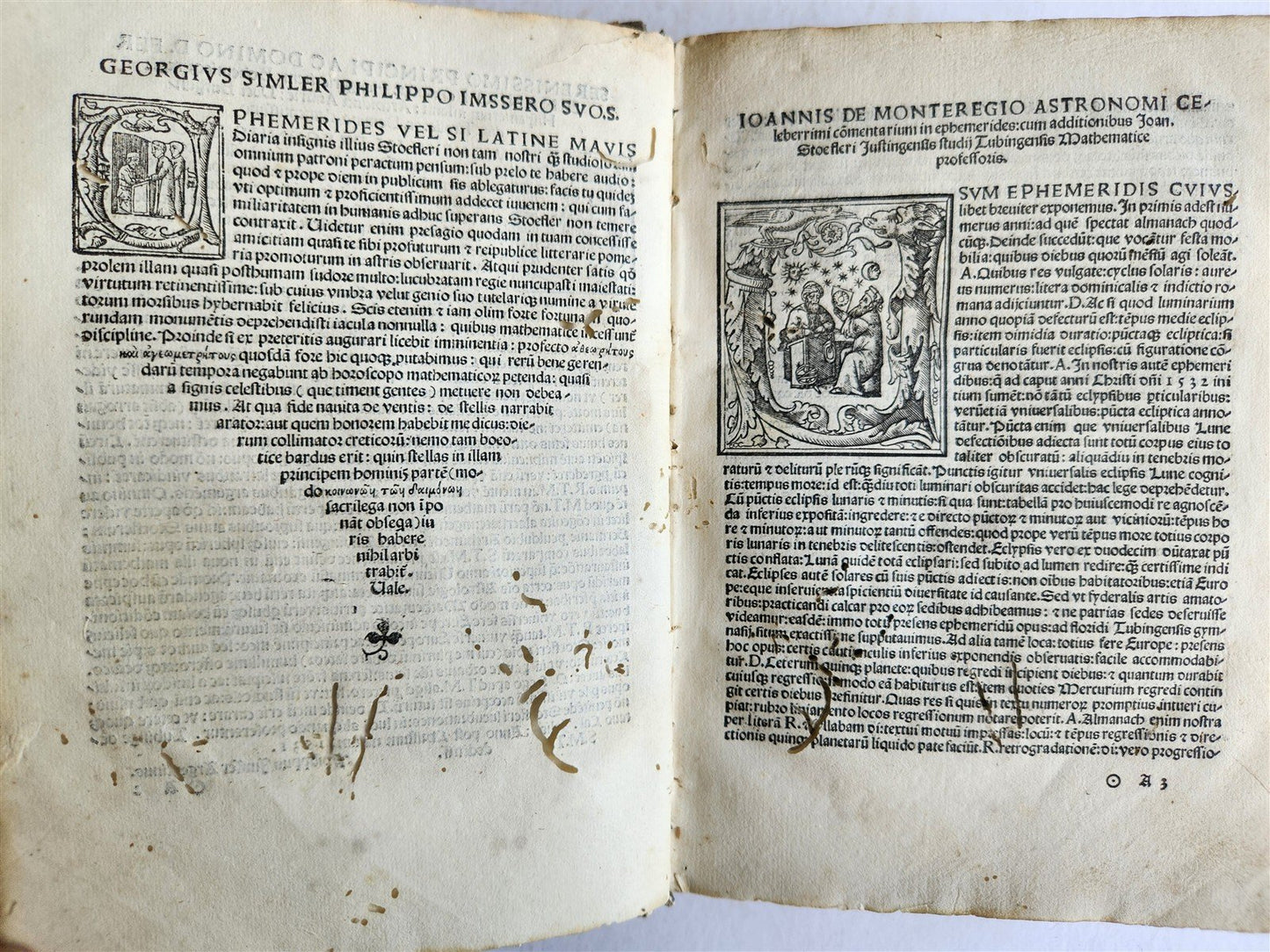 1532 Ephemeridum Opus by Johannes Stoeffler ANTIQUE astronomy astrology SCARCE