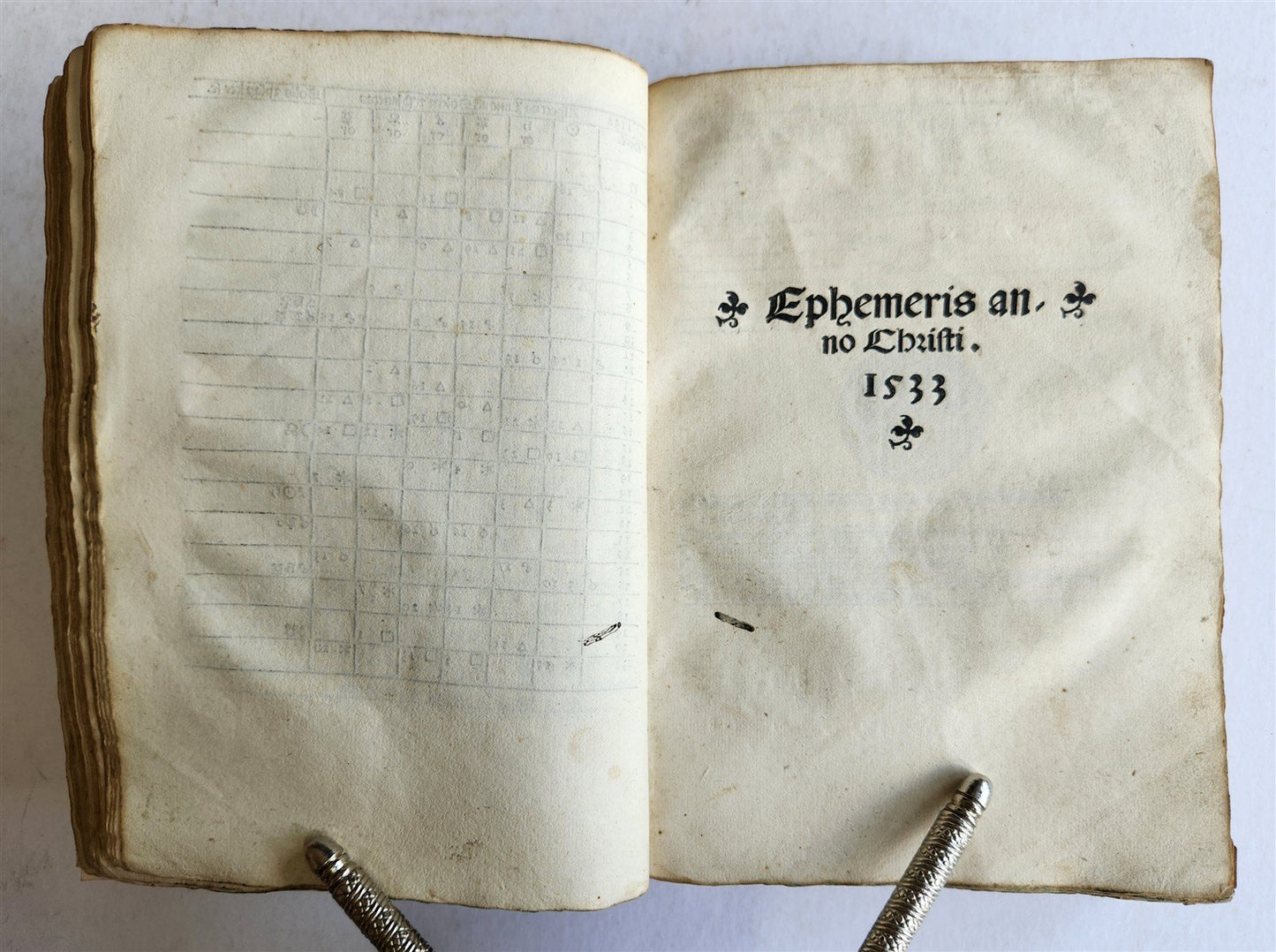 1532 Ephemeridum Opus by Johannes Stoeffler ANTIQUE astronomy astrology SCARCE