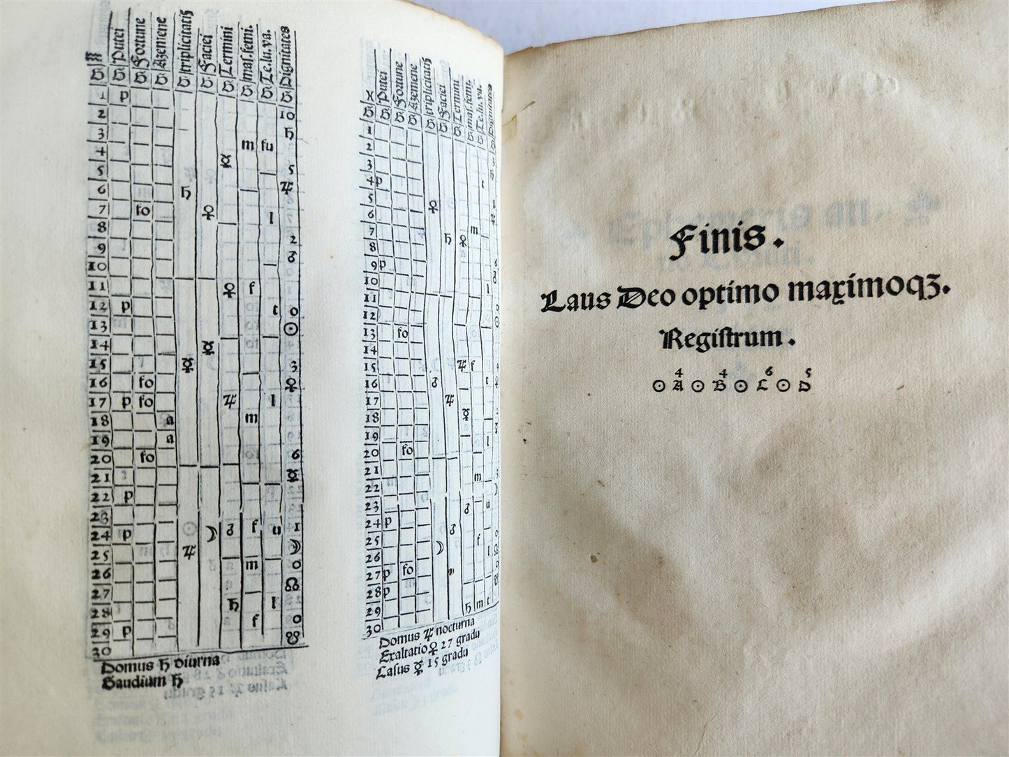 1532 Ephemeridum Opus by Johannes Stoeffler ANTIQUE astronomy astrology SCARCE