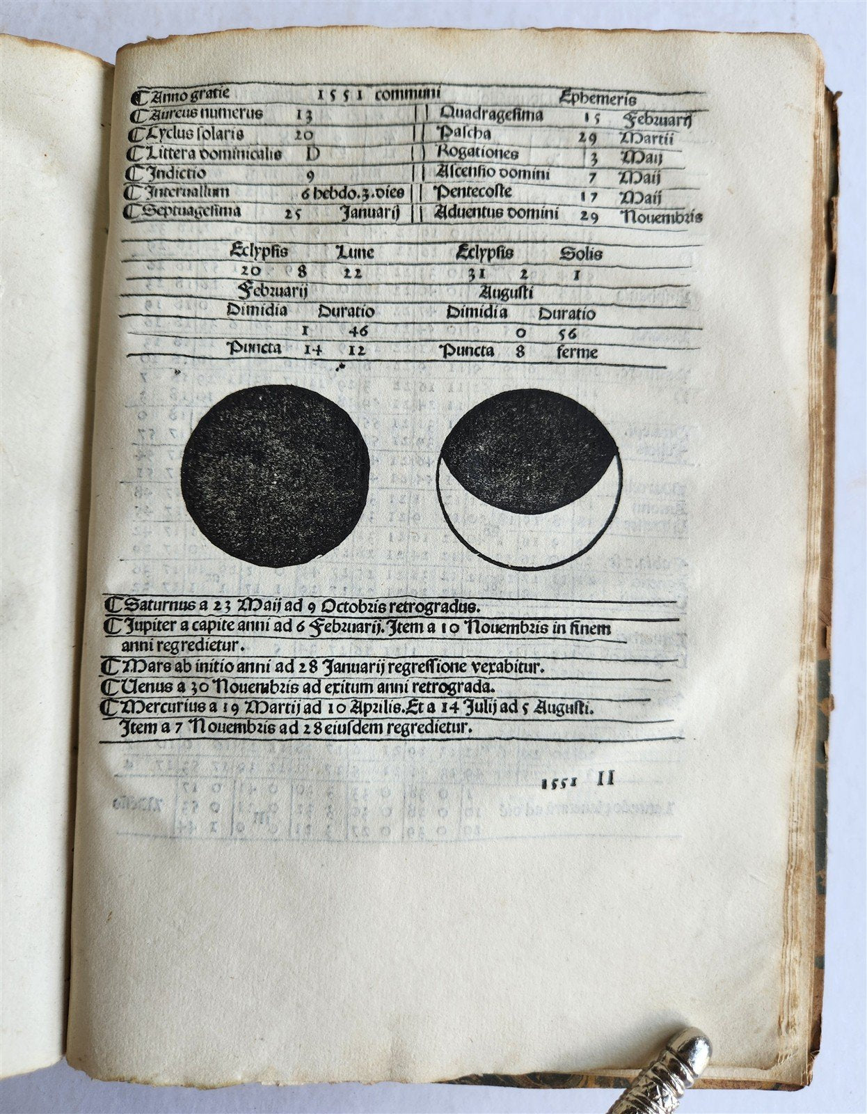 1532 Ephemeridum Opus by Johannes Stoeffler ANTIQUE astronomy astrology SCARCE
