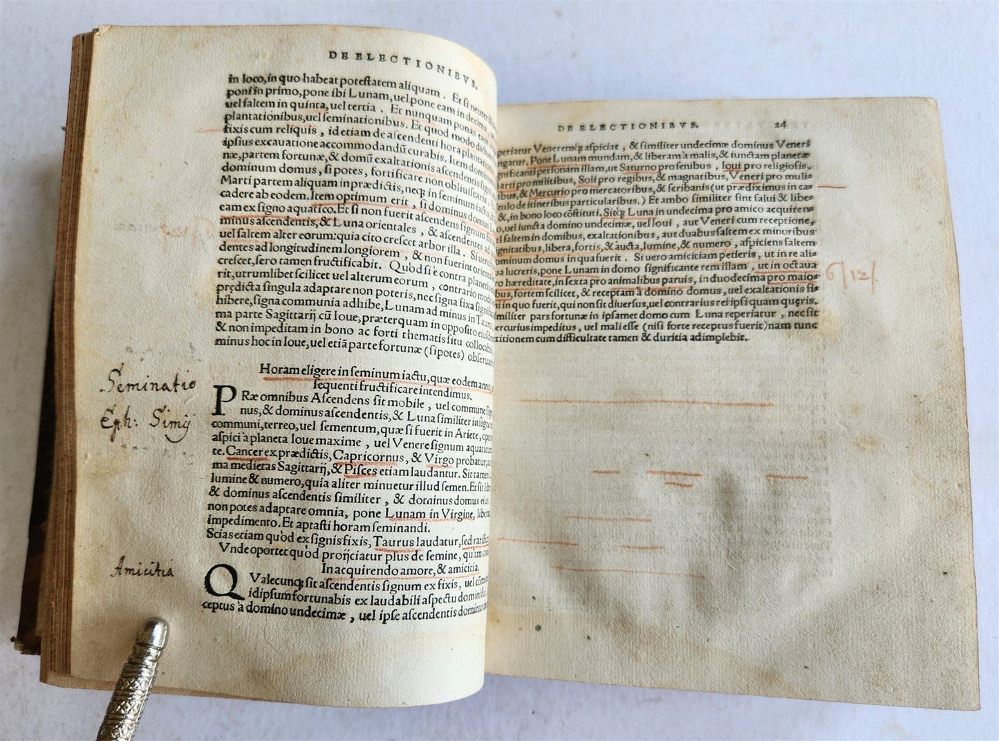 1553 Almanach Novum by Petrus Pitatus ANTIQUE astronomy astrology RARE