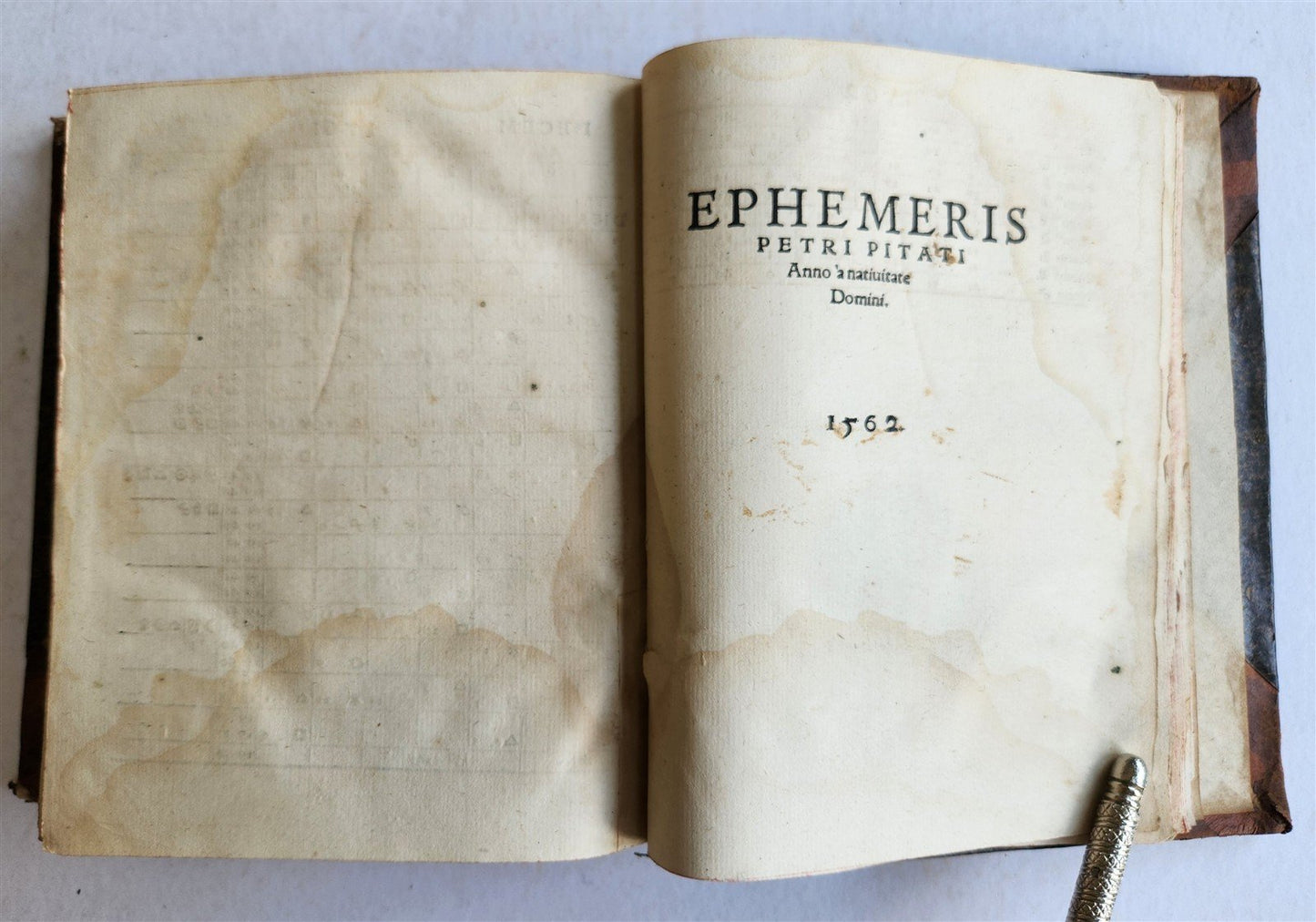 1553 Almanach Novum by Petrus Pitatus ANTIQUE astronomy astrology RARE