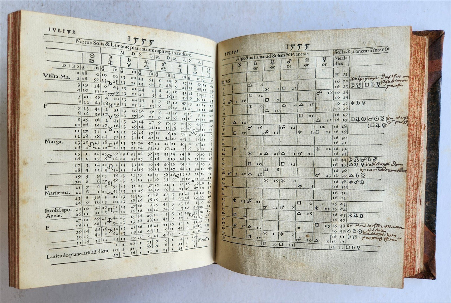 1553 Almanach Novum by Petrus Pitatus ANTIQUE astronomy astrology RARE