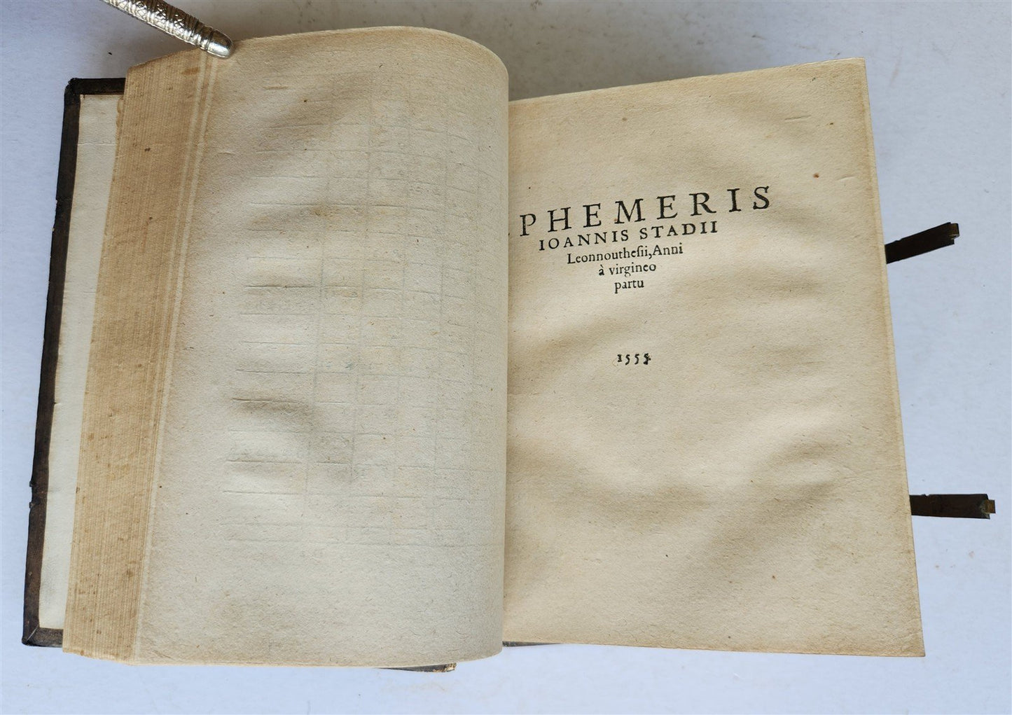 1560 Ephemerides Novae et Auctae by Joannes Stadius ANTIQUE astronomy astrology