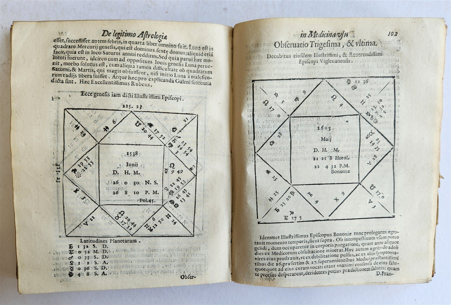 1607 De ASTROLOGICA RETIONE Giovanni Antonio Magini ANTIQUE astronomy astrology