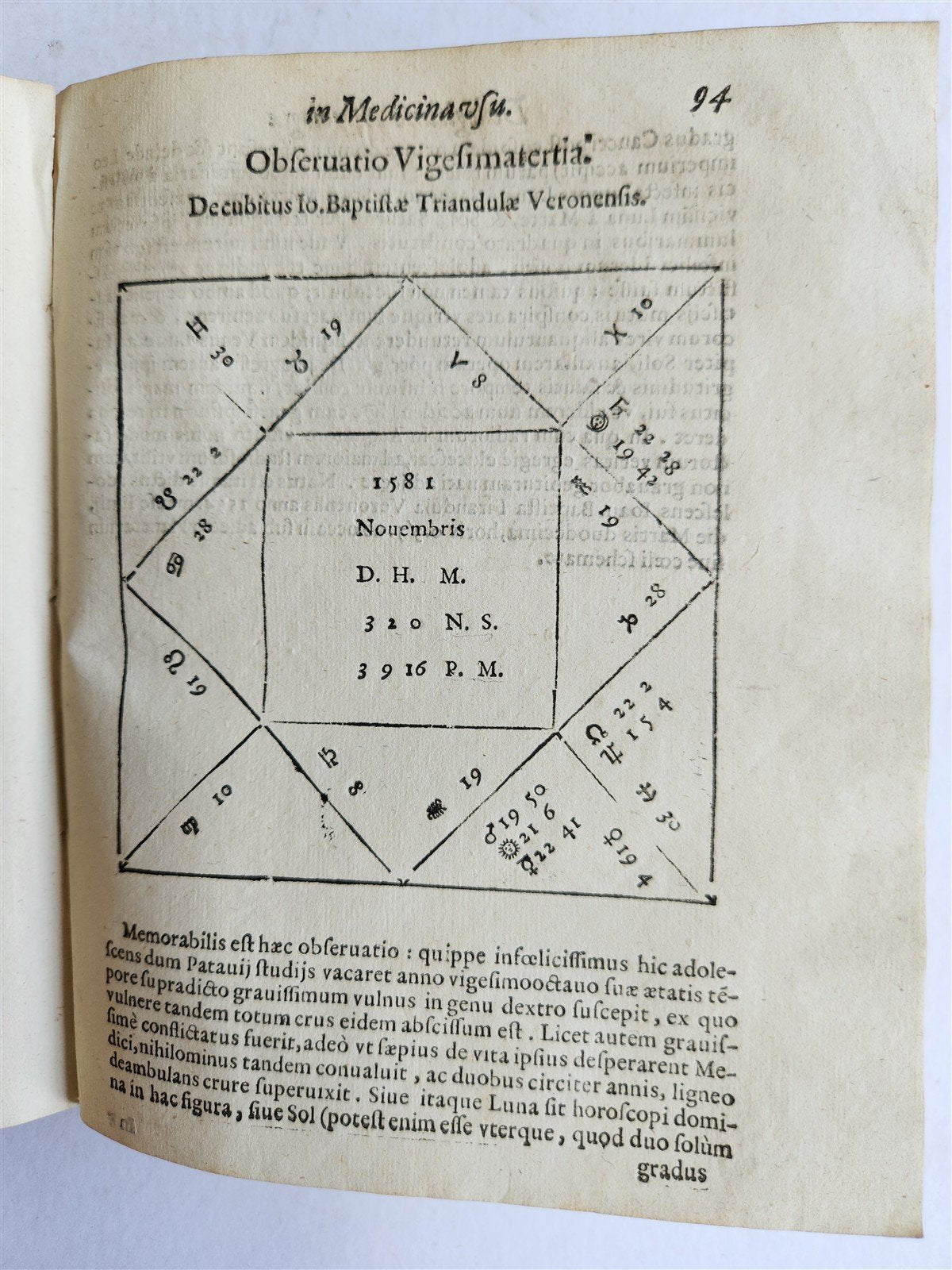 1607 De ASTROLOGICA RETIONE Giovanni Antonio Magini ANTIQUE astronomy astrology