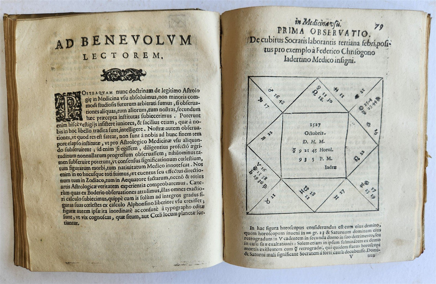1607 De ASTROLOGICA RETIONE Giovanni Antonio Magini ANTIQUE astronomy astrology