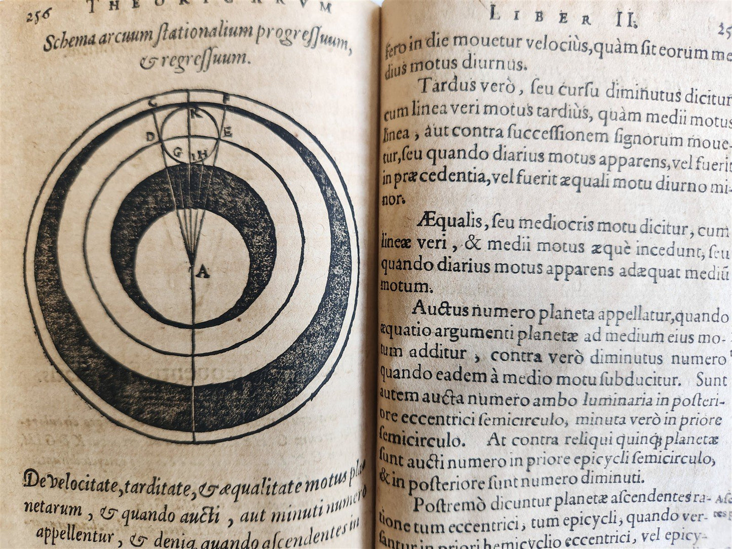 1608 ASTRONOMY aligned w/ N.COPERNICUS by G. Magini ANTIQUE illustrated