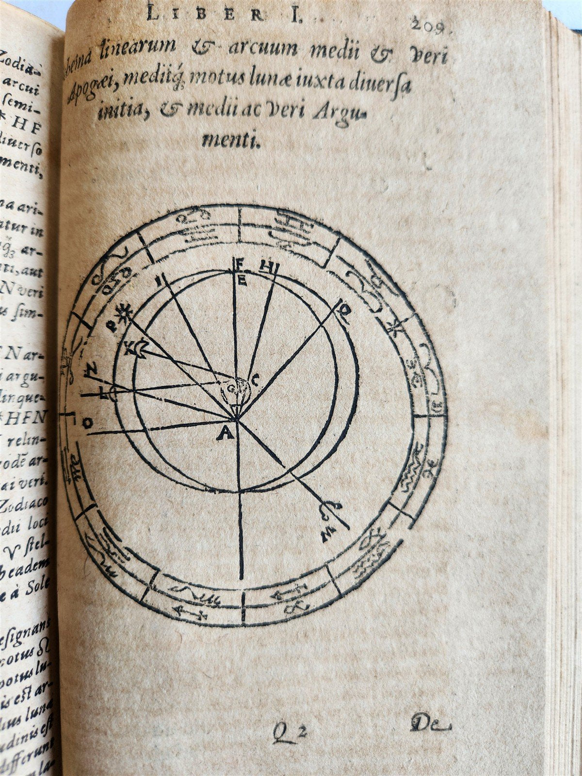 1608 ASTRONOMY aligned w/ N.COPERNICUS by G. Magini ANTIQUE illustrated