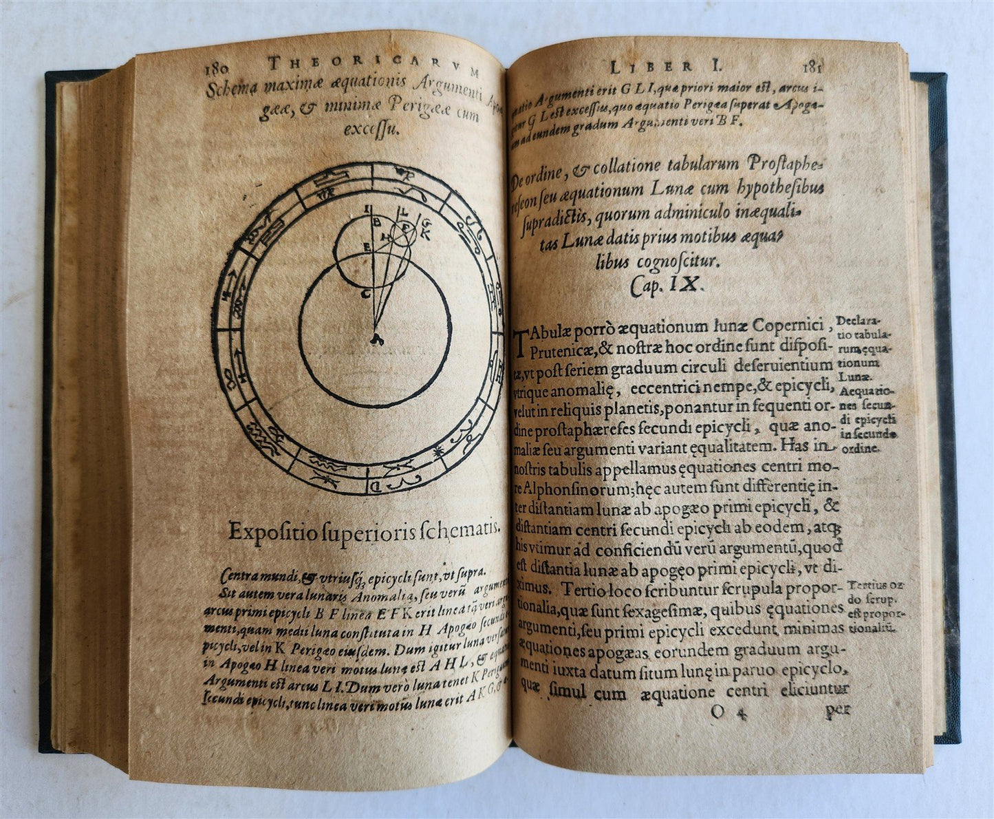 1608 ASTRONOMY aligned w/ N.COPERNICUS by G. Magini ANTIQUE illustrated