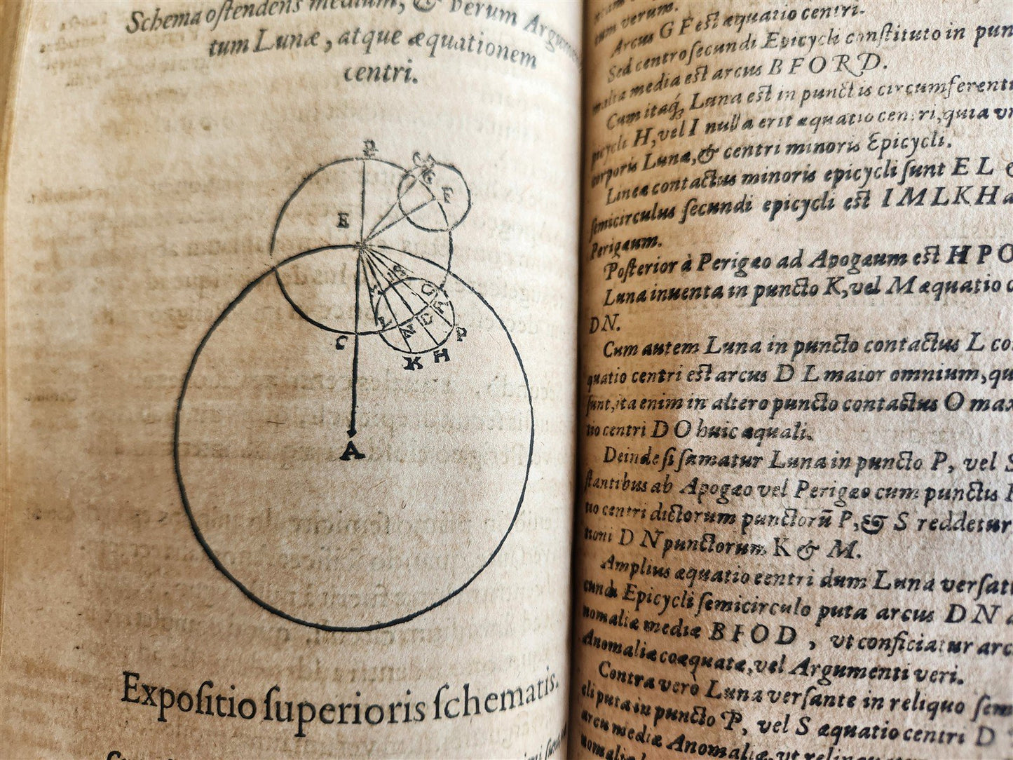 1608 ASTRONOMY aligned w/ N.COPERNICUS by G. Magini ANTIQUE illustrated