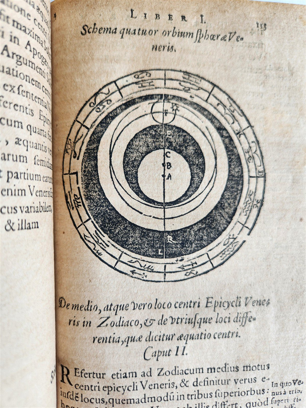 1608 ASTRONOMY aligned w/ N.COPERNICUS by G. Magini ANTIQUE illustrated