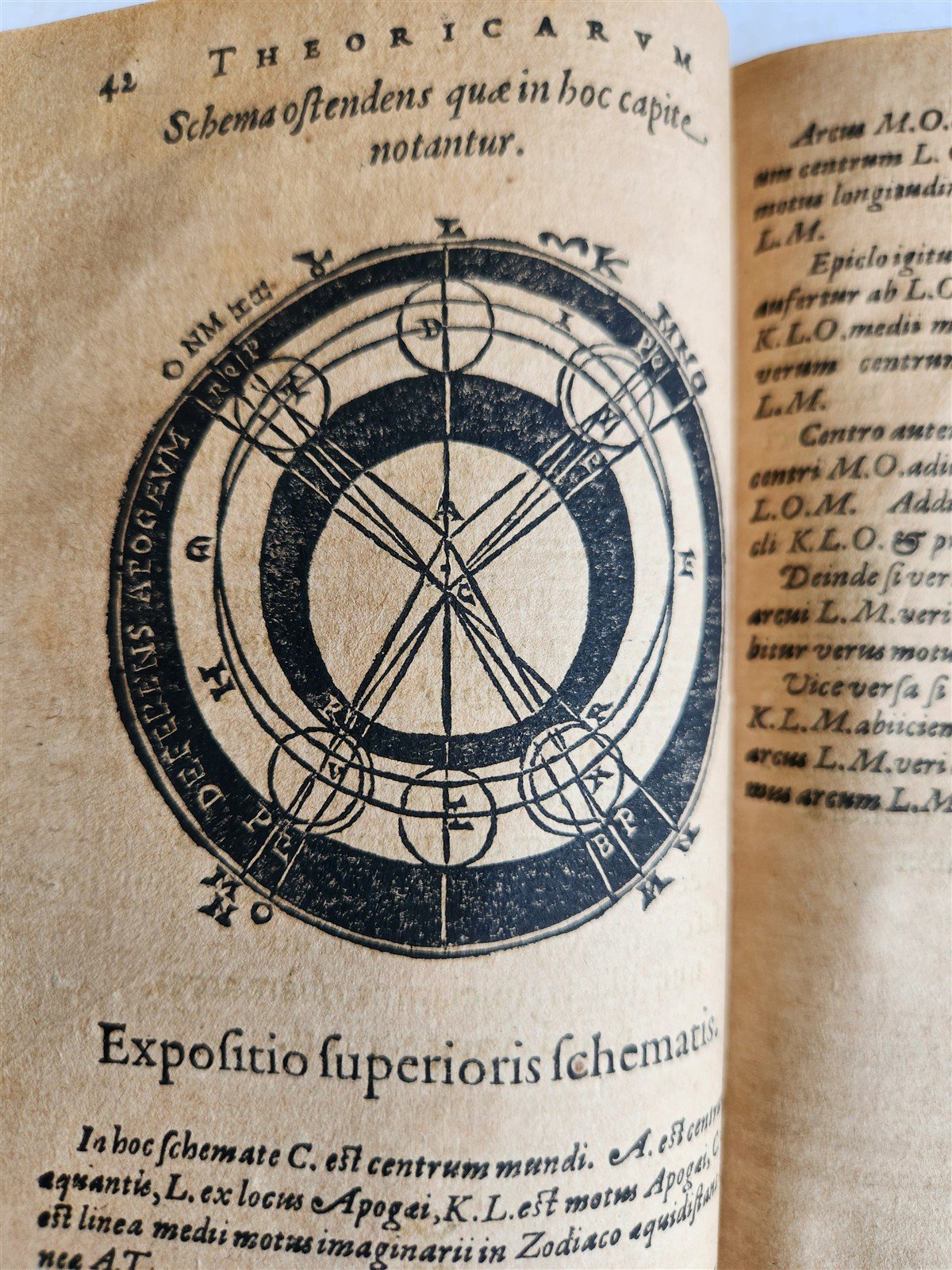1608 ASTRONOMY aligned w/ N.COPERNICUS by G. Magini ANTIQUE illustrated