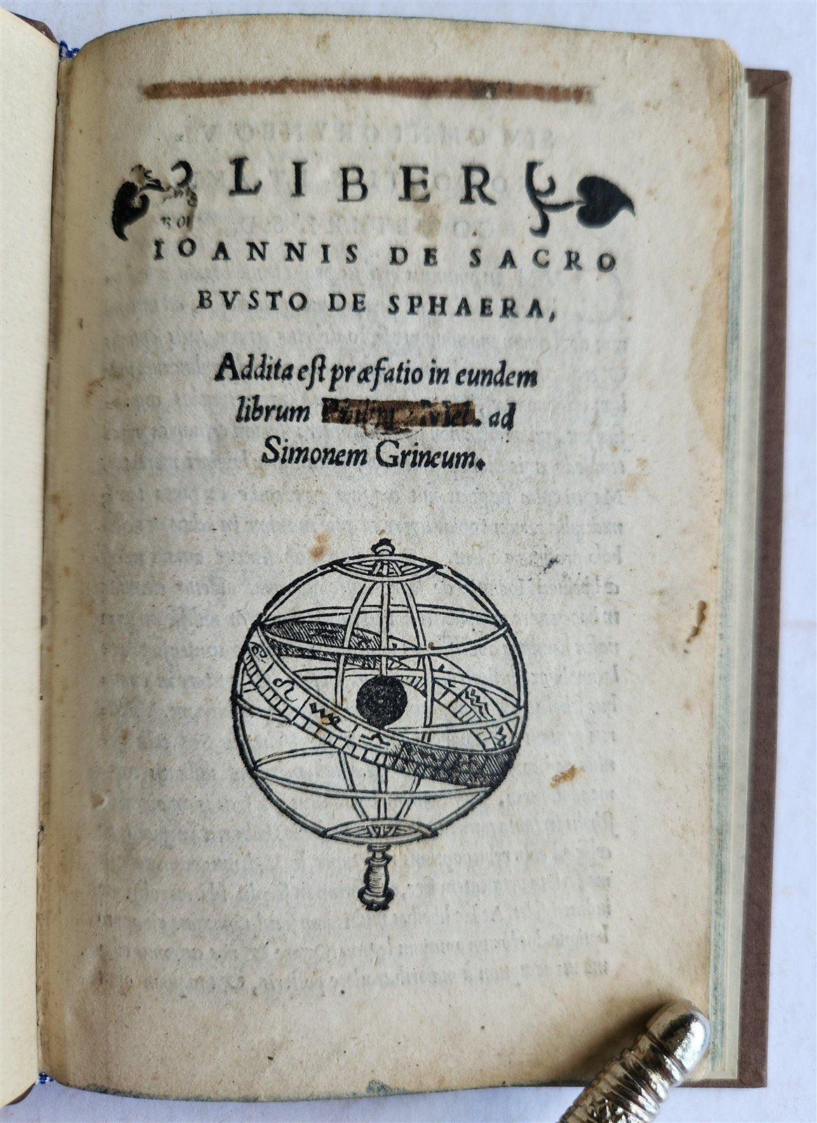 1537 LIBER de SPHAERA by Johannes de Sacrobosco ANTIQUE illustrated