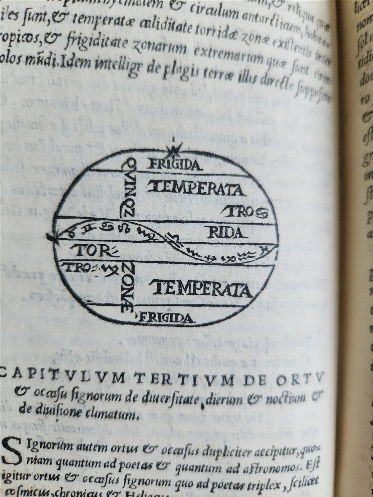 1537 LIBER de SPHAERA by Johannes de Sacrobosco ANTIQUE illustrated