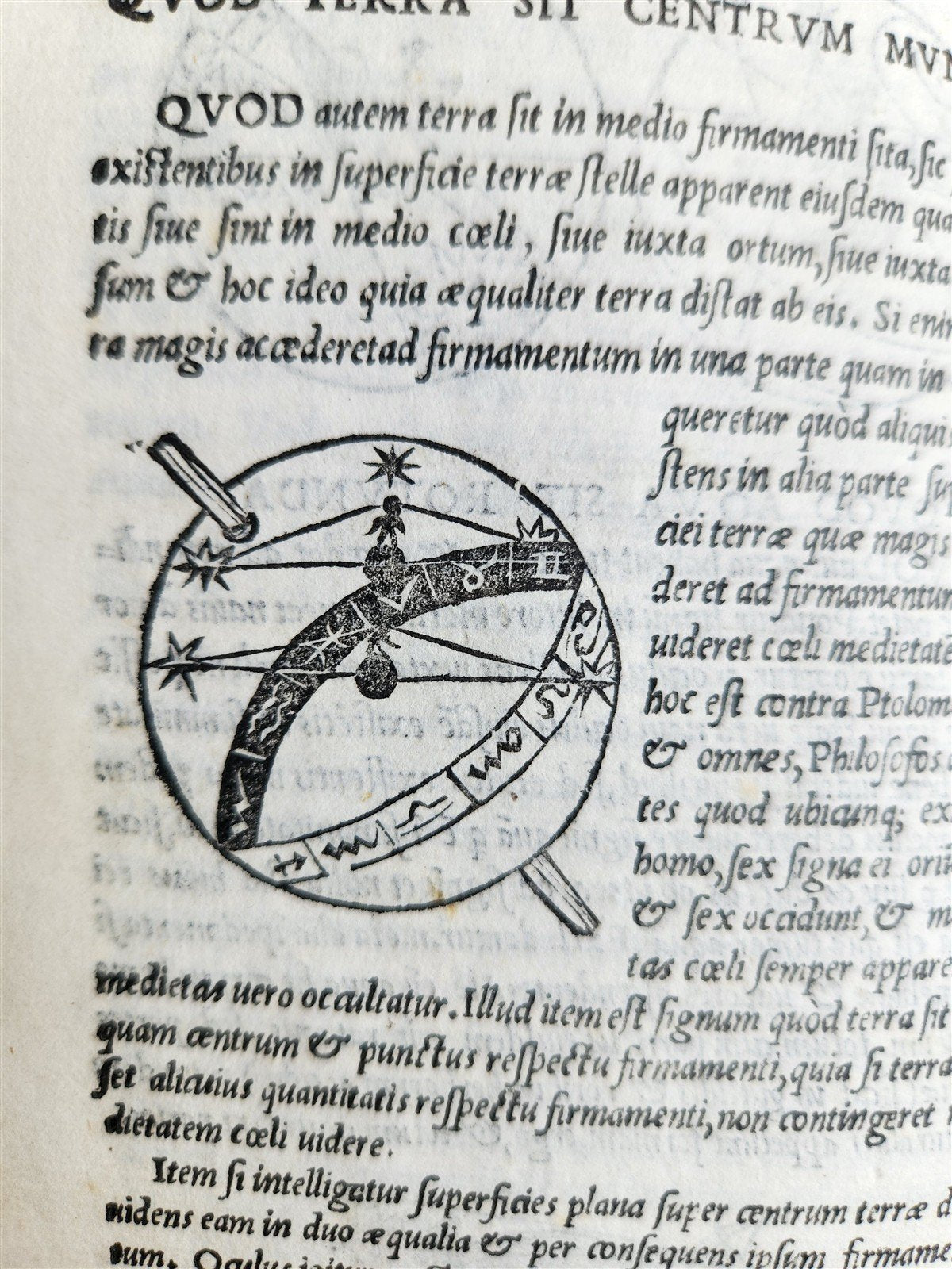 1537 LIBER de SPHAERA by Johannes de Sacrobosco ANTIQUE illustrated