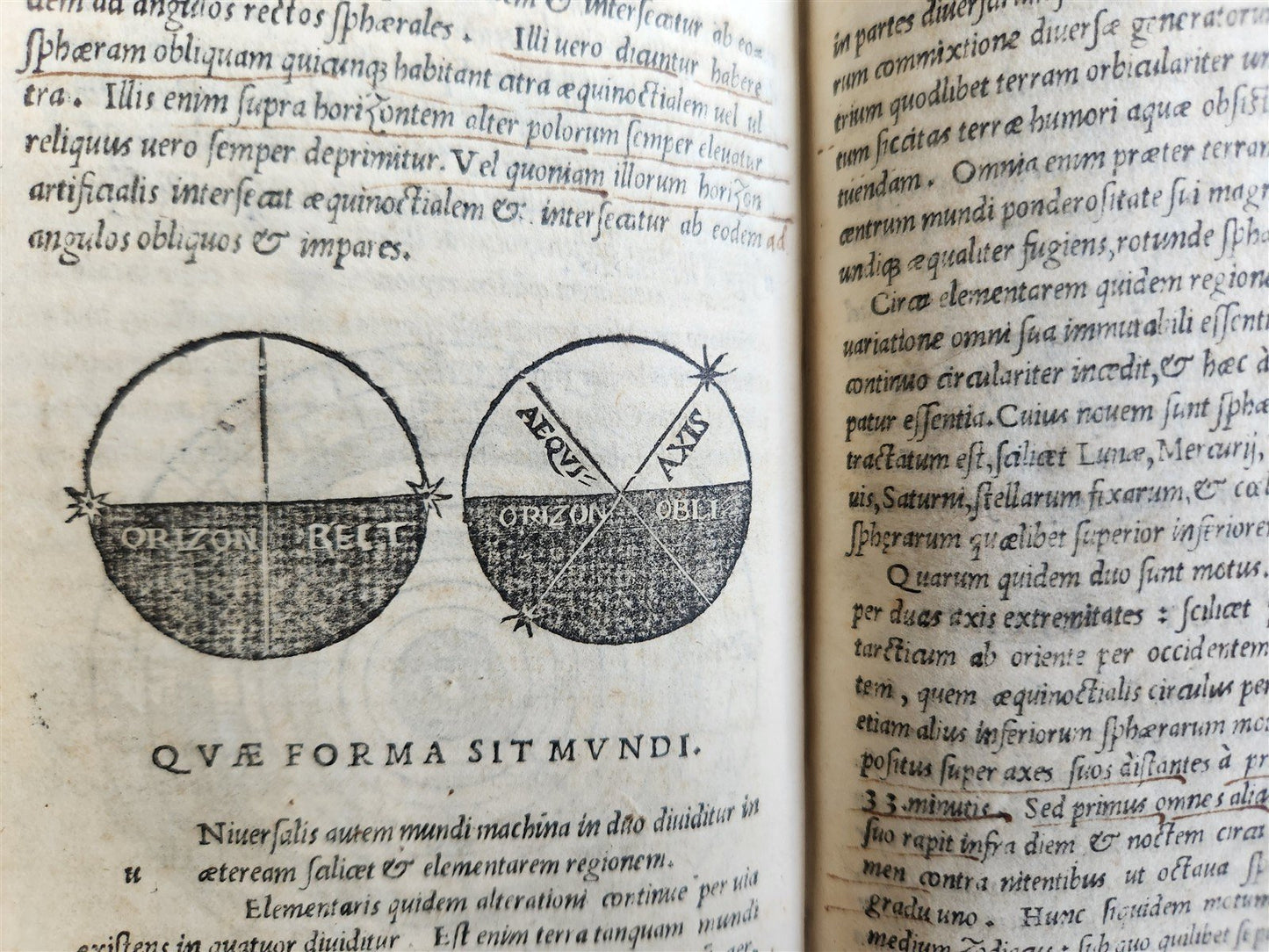 1537 LIBER de SPHAERA by Johannes de Sacrobosco ANTIQUE illustrated