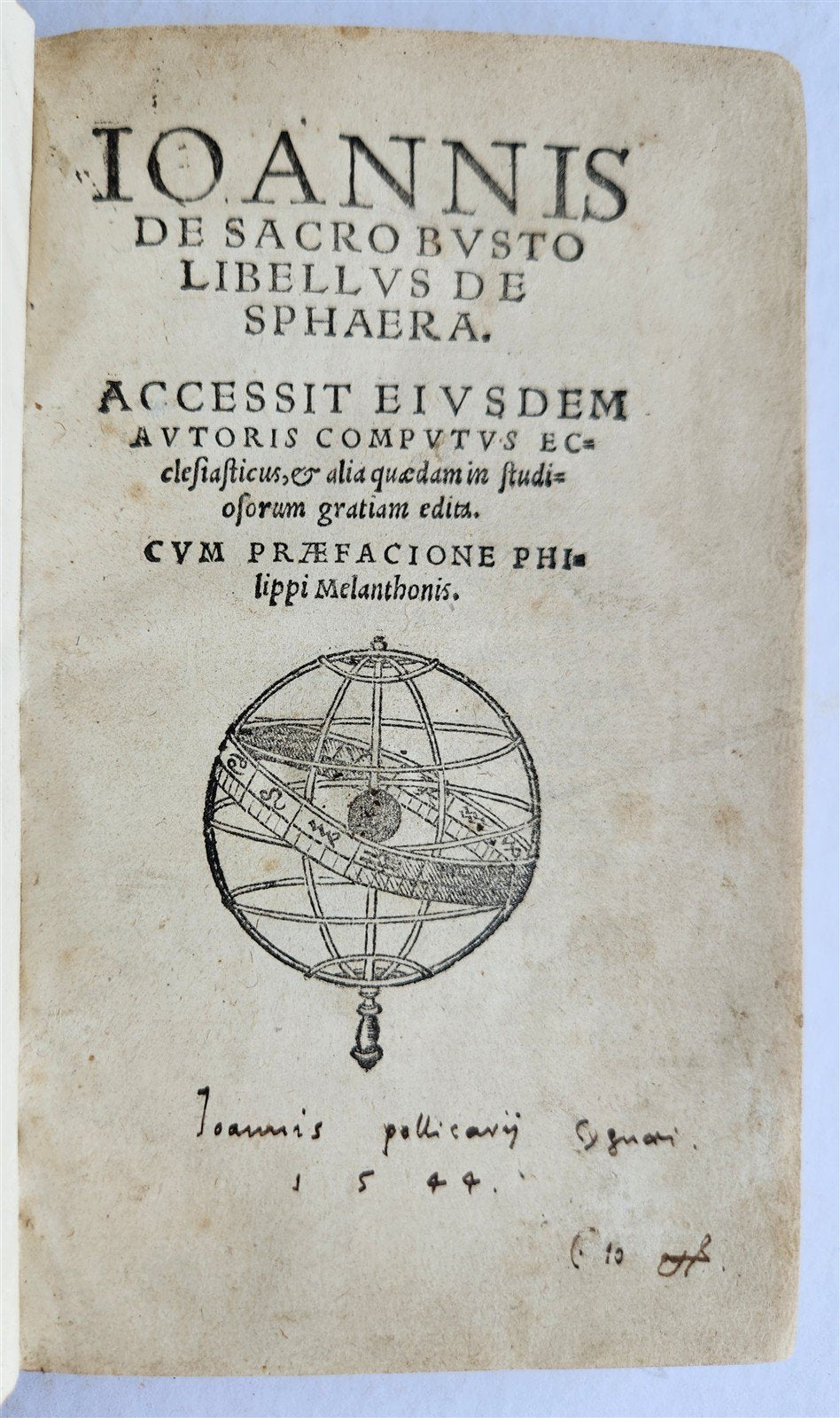 1543 LIBELLUS de SPHAERA by Johannes de Sacrobosco ANTIQUE volvelles illustrated