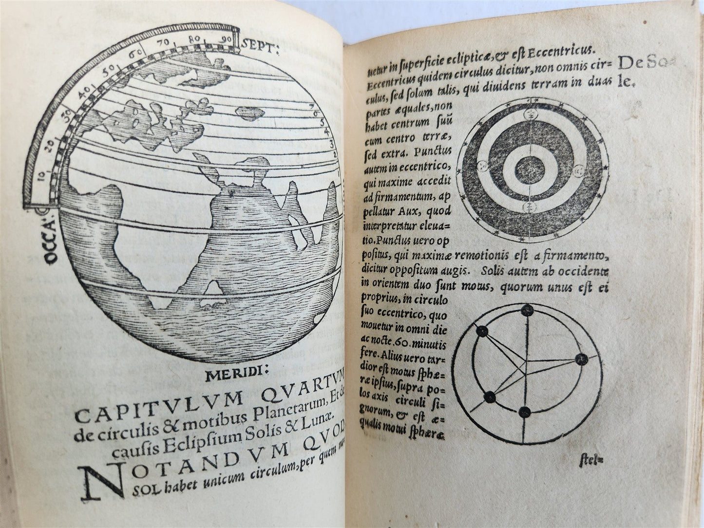1543 LIBELLUS de SPHAERA by Johannes de Sacrobosco ANTIQUE volvelles illustrated
