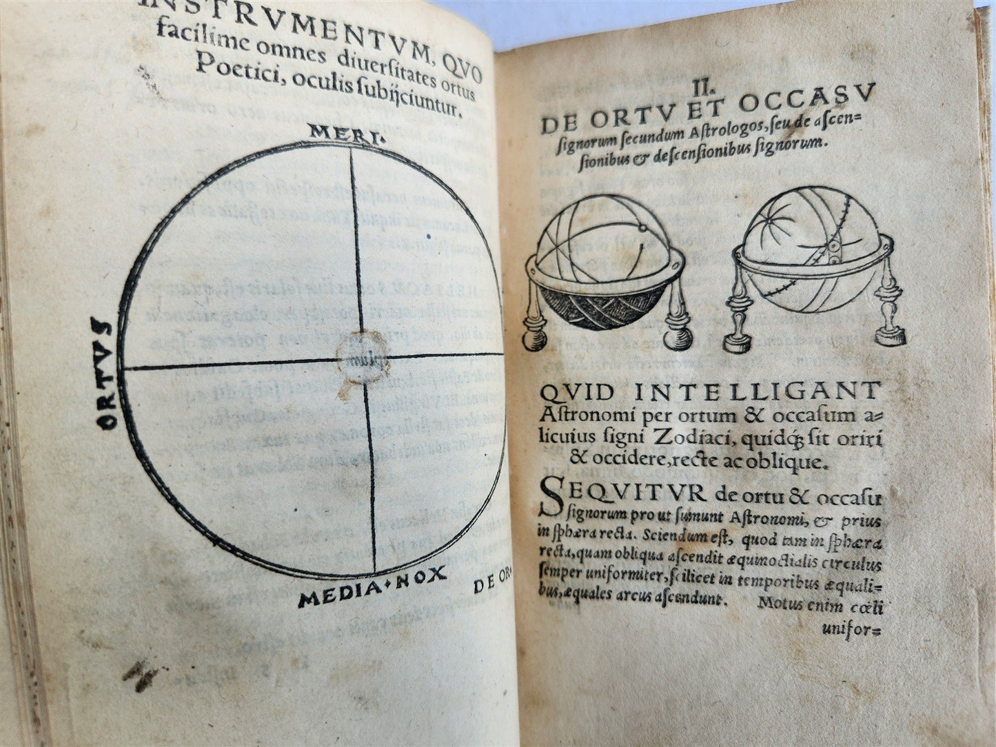 1543 LIBELLUS de SPHAERA by Johannes de Sacrobosco ANTIQUE volvelles illustrated