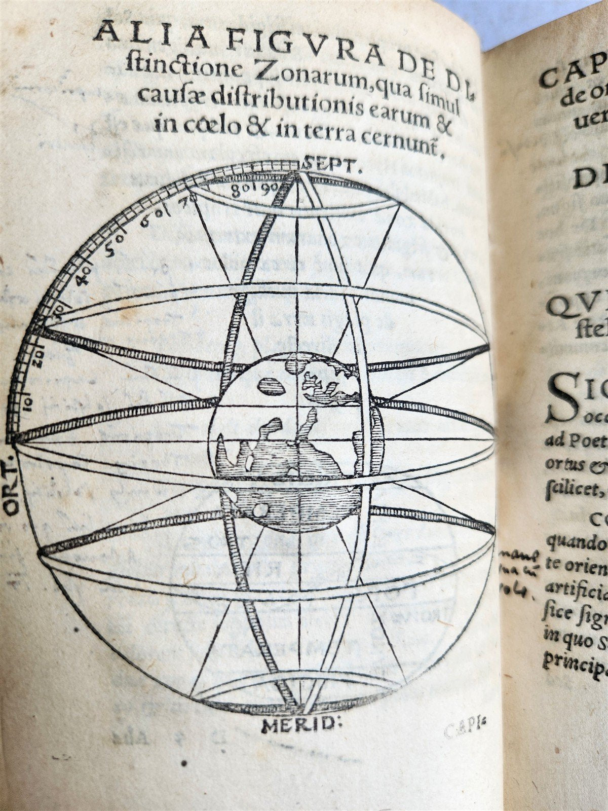 1543 LIBELLUS de SPHAERA by Johannes de Sacrobosco ANTIQUE volvelles illustrated