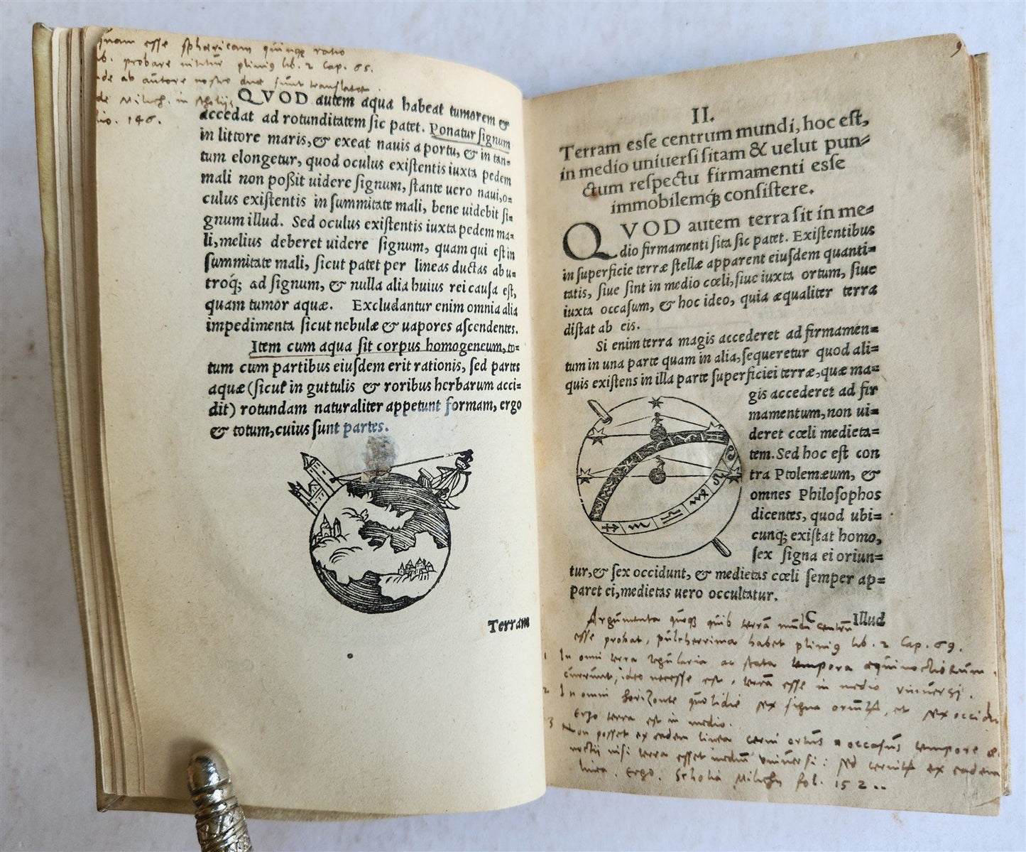 1543 LIBELLUS de SPHAERA by Johannes de Sacrobosco ANTIQUE volvelles illustrated