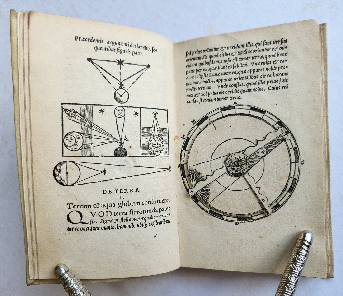1543 LIBELLUS de SPHAERA by Johannes de Sacrobosco ANTIQUE volvelles illustrated