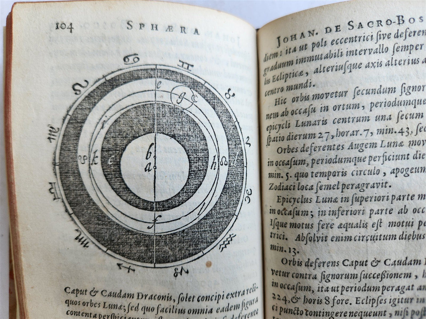 1656 SPHAERA by Johannes de Sacrobosco ANTIQUE illustrated ASTRONOMY