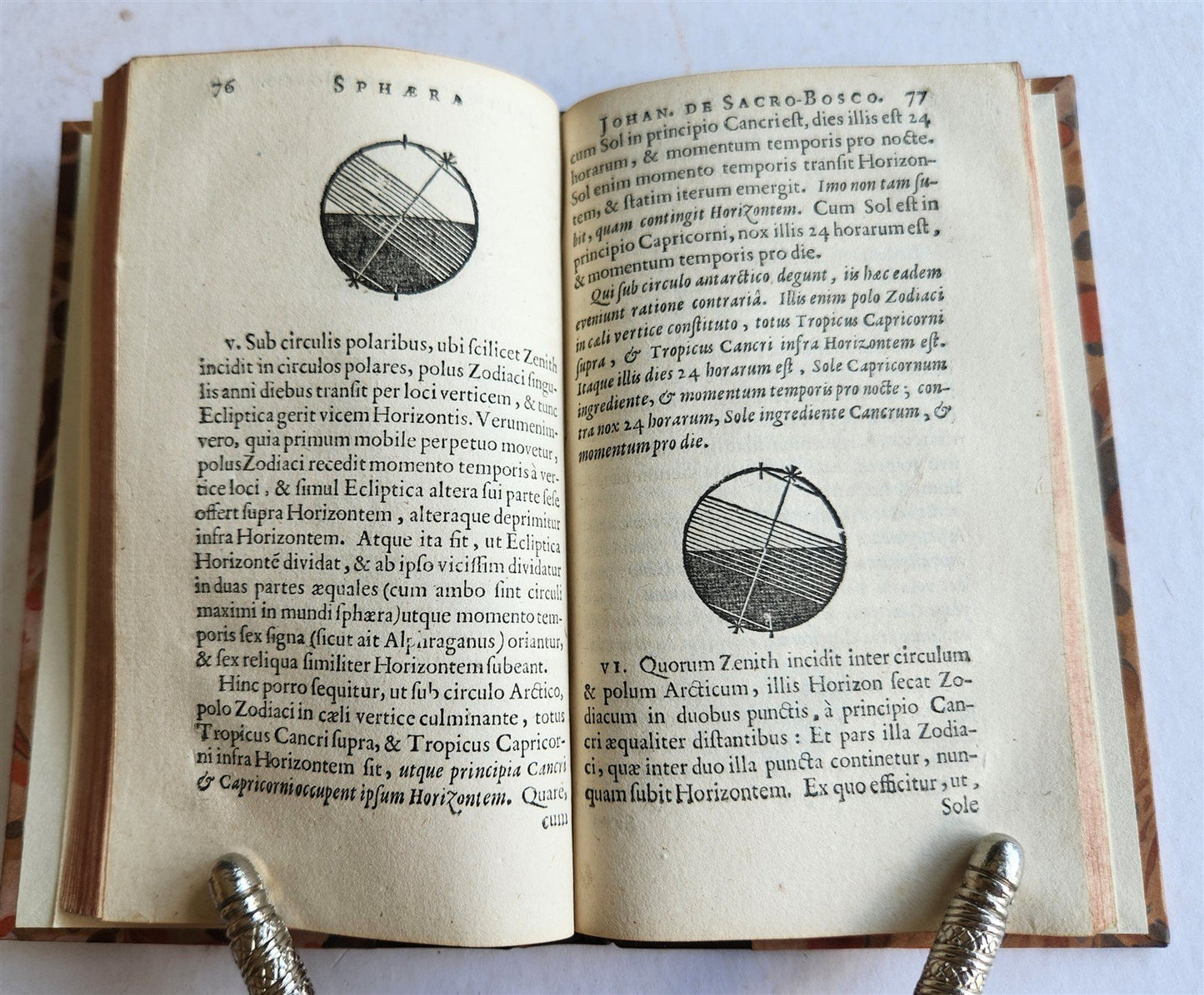 1656 SPHAERA by Johannes de Sacrobosco ANTIQUE illustrated ASTRONOMY
