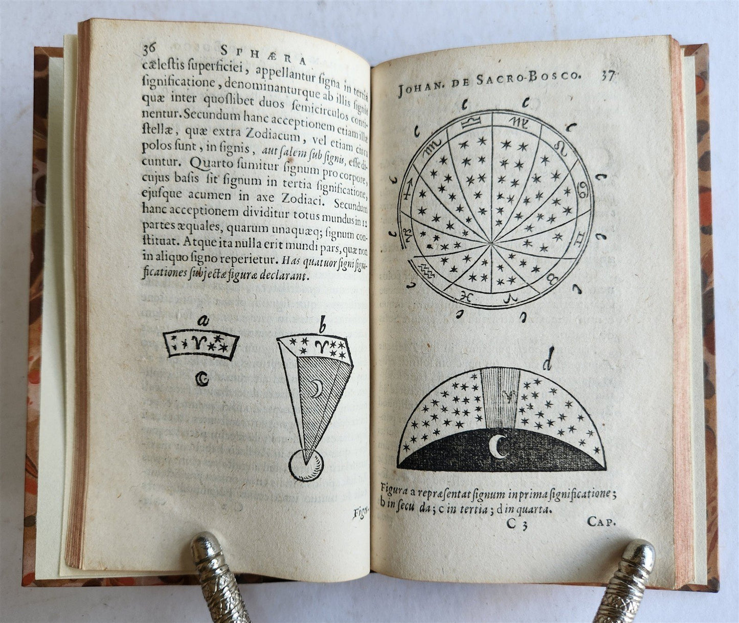 1656 SPHAERA by Johannes de Sacrobosco ANTIQUE illustrated ASTRONOMY