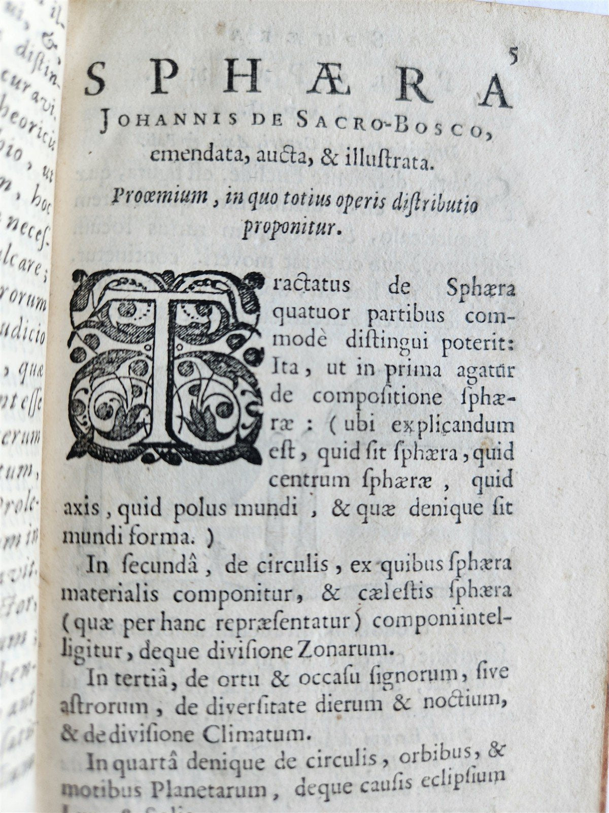 1656 SPHAERA by Johannes de Sacrobosco ANTIQUE illustrated ASTRONOMY