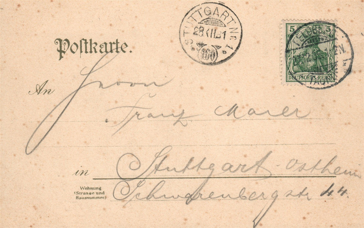 GERMANY FELDERG ANTIQUE POSTCARD