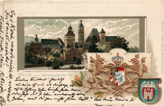 GERMANY WEISSENBURG ANTIQUE POSTCARD