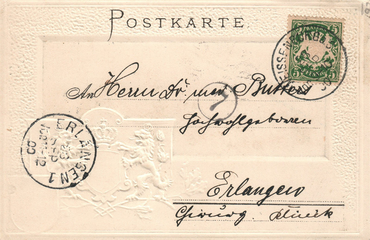 GERMANY WEISSENBURG ANTIQUE POSTCARD