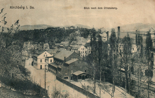 GERMANY KIRCHBERG i. SA ANTIQUE POSTCARD