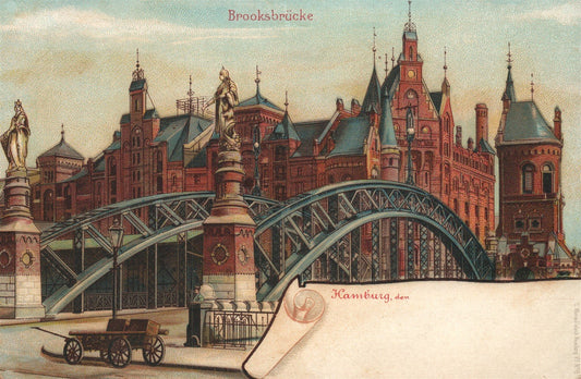 GERMANY BROOKSBRUCKE ANTIQUE POSTCARD