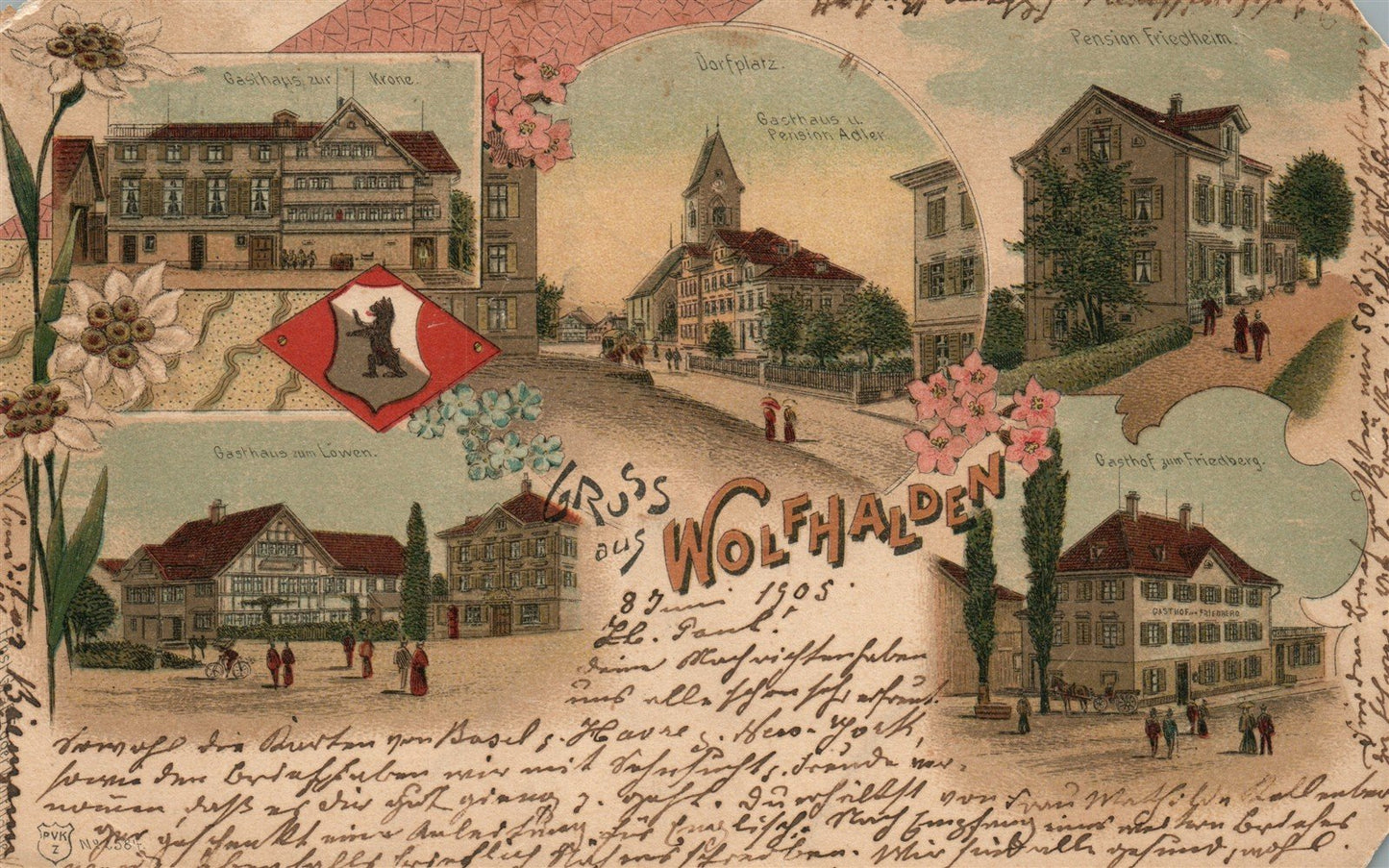 GERMANY WOLFHALDEN ANTIQUE POSTCARD