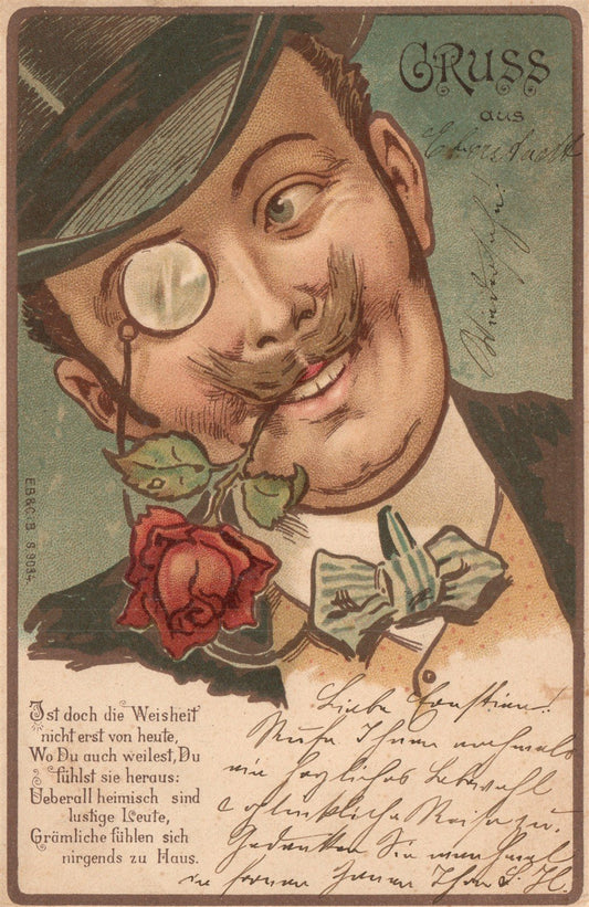 GERMAN COMIC ANTIQUE POSTCARD