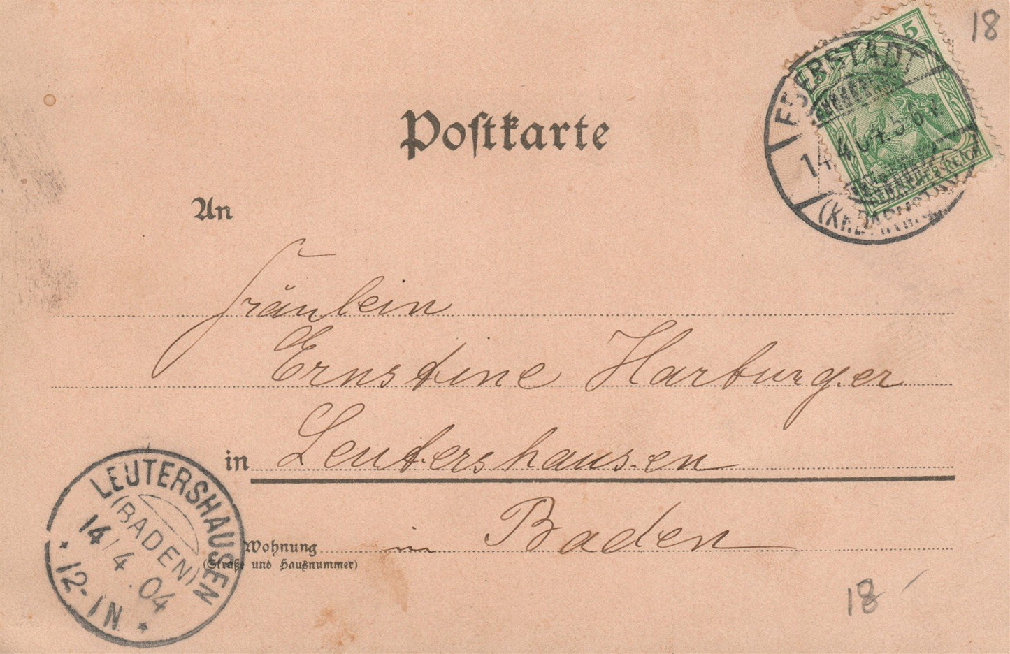 GERMAN COMIC ANTIQUE POSTCARD