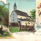 GERMANY KIRCHBERG ST.GORONA CHURCH ANTIQUE POSTCARD