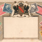 GERMAN POSTAL STAMPS ANTIQUE POSTCARD